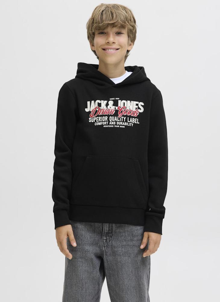 Jack & Jones Junior Kids Logo Hoodie - Image 1