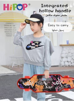 HIPOP Unisex Skateboards for Beginners,Complete Skateboard 60*18cm with PU Wheel,Tricks Skateboards for Kids and Beginners Sports Outdoor Recreation  - Image 2