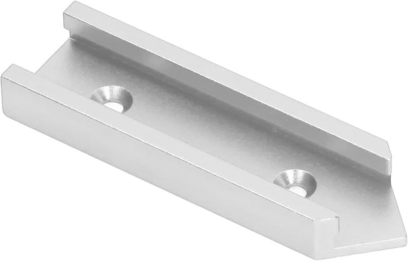 Silver Aluminum Alloy T Track Connector 4Pcs 100mm Length 30mm Width Universal Woodworking Connector for Table Saws Circular Saws DIY Projects - Image 5
