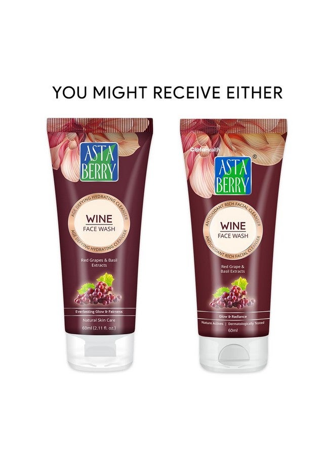 Astaberry Wine Face Wash for delay aging- Improves Skin Moisturisation & Elasticity Reduces Fine Lines | Replenishes Depleted Moisture- (Pack of 3 (60ml X 3) - Image 5
