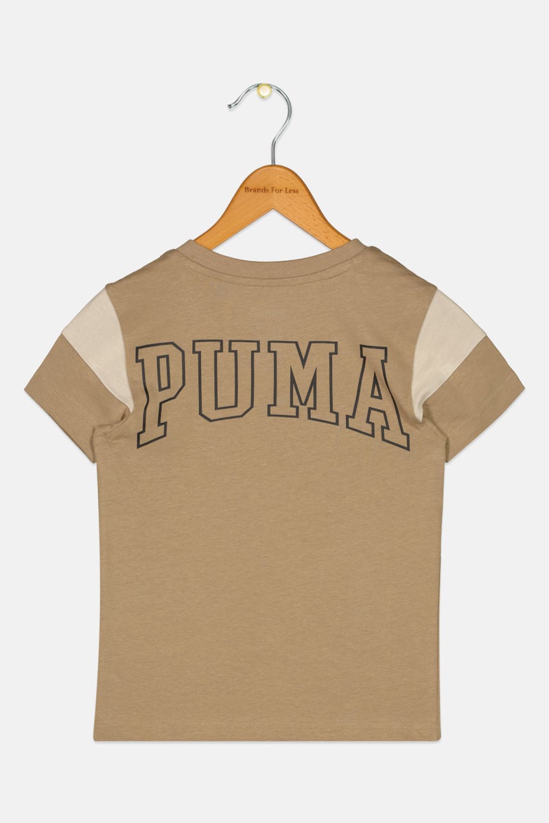 PUMA Kids Boy Short Sleeve Outdoor T-Shirt, Khaki - Image 2