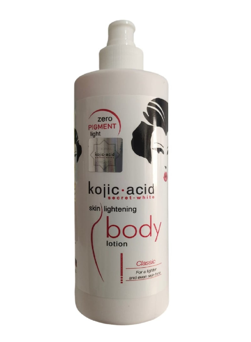 Secret White kojic Acid Skin Lightening Body Lotion 500 ml - Image 1