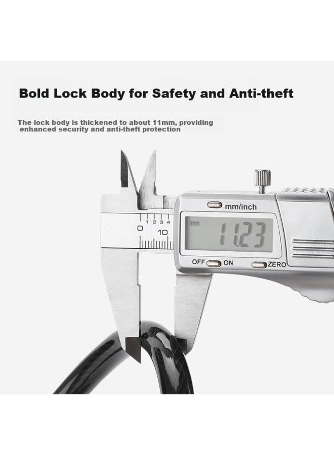 Tosuod Bicycle Lock Anti-Theft Password Lock 6-Digit Mountain Road Bike Portable Lock Multi-Function Riding Chain Lock - Image 3