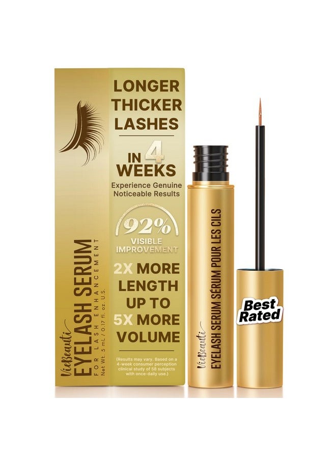 VieBeauti - Eyelash Serum for Lash Growth for Women: Natural Lash Serum for Longer Fuller Healthier Lashes - Vegan & Cruelty-Free Eyelash Enhancer for Sensitive Eyes - Image 1