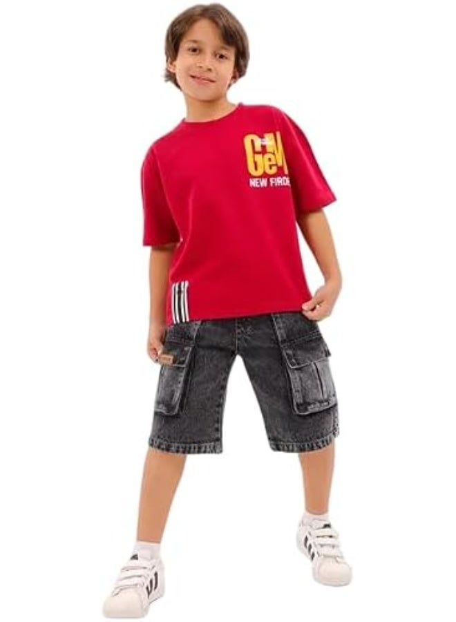 CHOiCE Boys' denim set – two-piece set with a practical design – suitable for outings and everyday use (code 7004) - Image 5