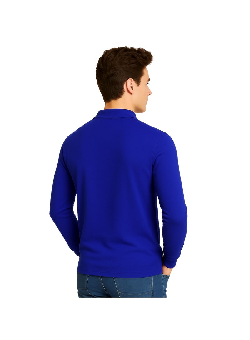 برينت شوب فور مي تي شيرت بولو رجالي أساسي بأكمام طويلة | قميص بولو مريح وأنيق - Image 5