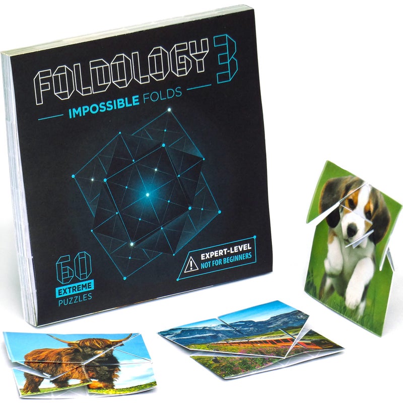 FOLDOLOGY فولدو لوجي 3 - طيات مستحيلة. لعبة ألغاز بمستوى خبراء. 60 لغز أوريغامي للمراهقين والبالغين. تحدي، غير مناسبة للمبتدئين. للأعمار 13 وما فوق. - Image 1