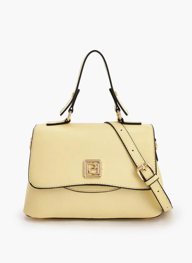 Paprika Solid Satchel Bag With Detachable Strap
