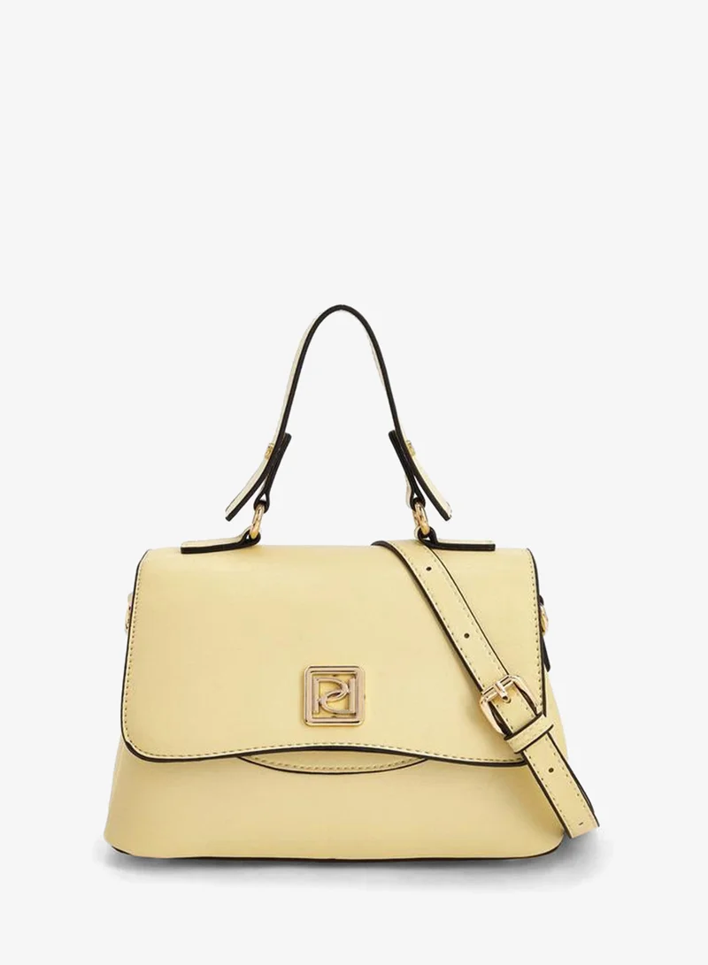Paprika Solid Satchel Bag With Detachable Strap