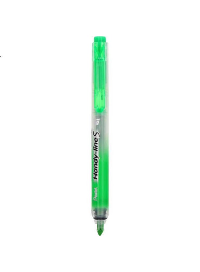 Pentel Sxs15 Retractable Highlighter Pen For Bullet Journaling And Note Taking, Large Capacity Refillable Highlighter With 4.5Mm Chisel Tip, Green - Image 2