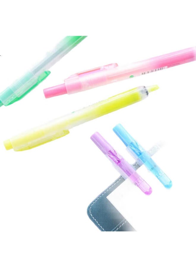 Pentel Sxs15 Retractable Highlighter Pen For Bullet Journaling And Note Taking, Large Capacity Refillable Highlighter With 4.5Mm Chisel Tip, Green - Image 3