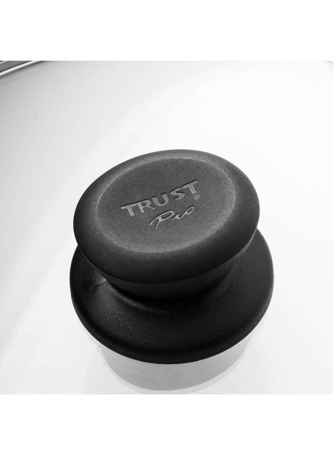 طاوة من مادة الألمنيوم المغطاة بمادة غير قابلة للالتصاق مع يد عازلة للحرارة  مقاس 32*5 سم - Image 4