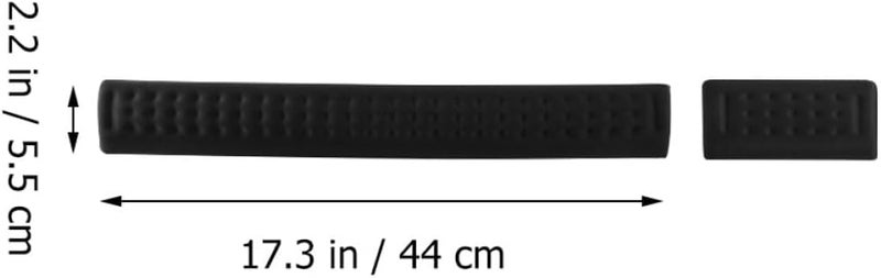 Memory Foam Wrist Rest and Keyboard Wrist Cushion 2pcs Set, Black Non-Slip Mouse Pad with Comfortable Hand Support for Office and Home Typing - Image 2