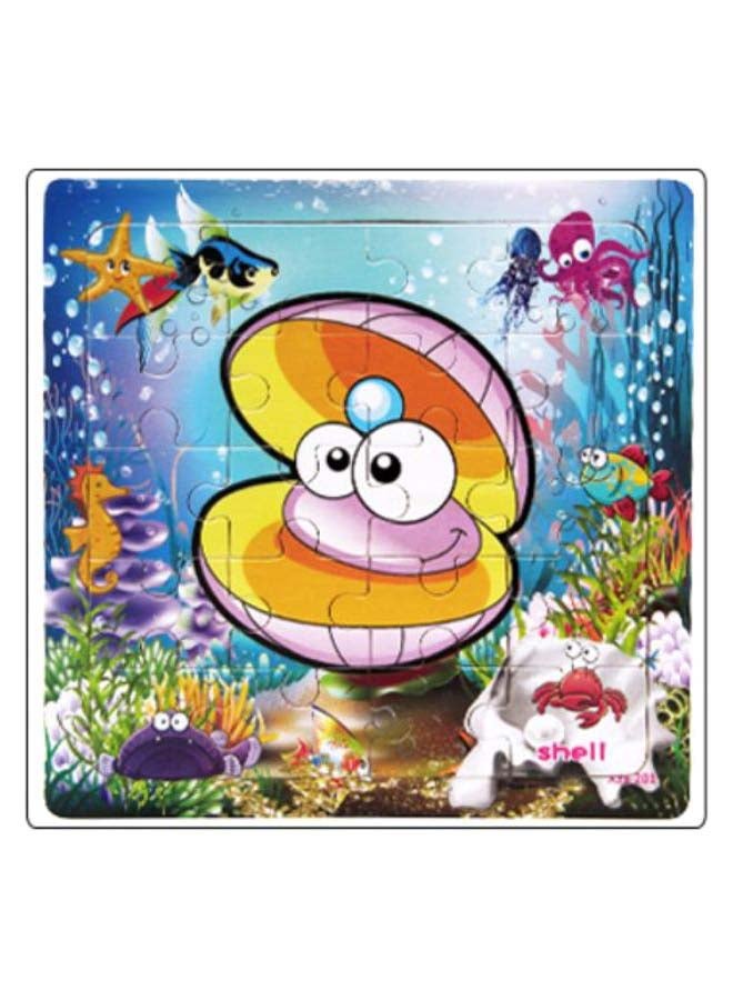 لعبة تركيب الصور المقطعة التعليمية بتصميم عالم الحيوانات مكونة من 20 قطعة