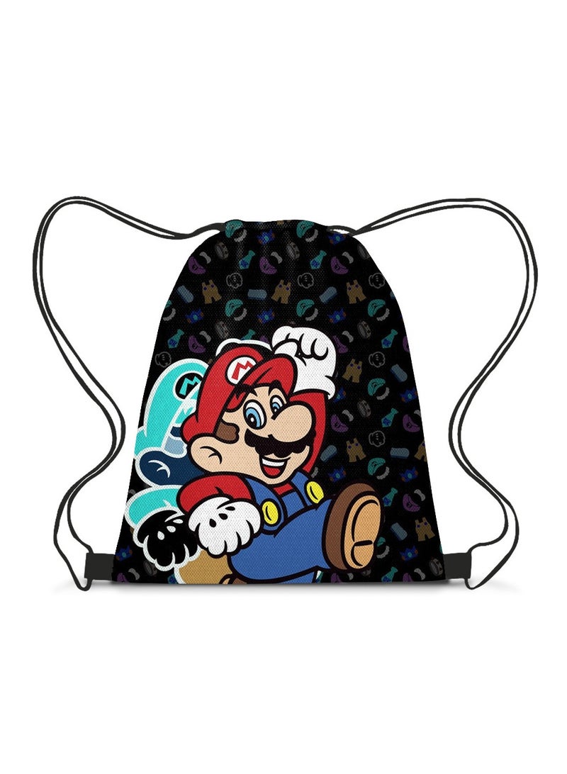 Mario Drawstring Bag Backpack 35*45cm