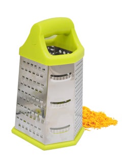 Sweet Home Six-Sided Grater Potato Grater 6-in-1 Stainless Steel Vegetable Grater Perfect Grater for Vegetables, Ginger, Parmesan Cheese - Dishwasher Safe Versatile Cheese Grater with Handle