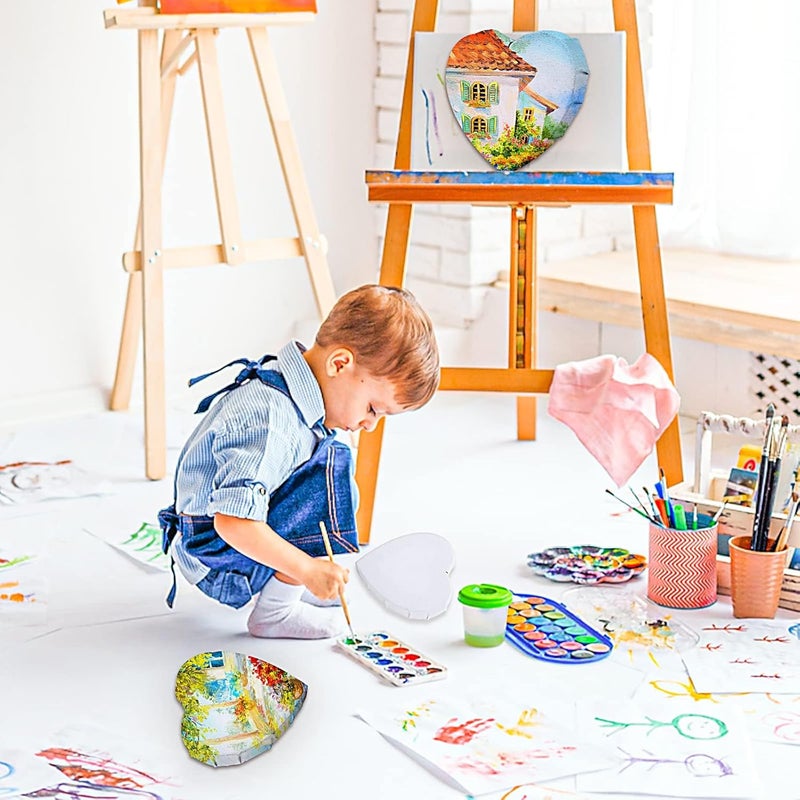 URBAN BOX Canvas Boards for PaintingWhite Blank Stretched Canvas Boards for Oil or Acrylic PaintingArtist White Cotton Canvas BoardKit DIY Gift for Kids Artist Painters Beginners Pack of 2 - Image 5