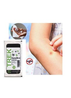 TREK Insect and mosquito repellent wet wipes, wipes with natural ingredients, lemon grass and citronella oil for home, travel and camping, safe and healthy, 50 wipes  - Image 2