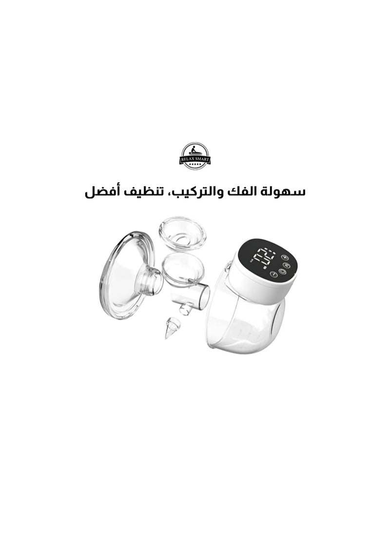 Relax Smart MomiEase Wearable Electric Breast Pump – Single Portable, Rechargeable, Quiet & Leak-Proof Design - Image 2