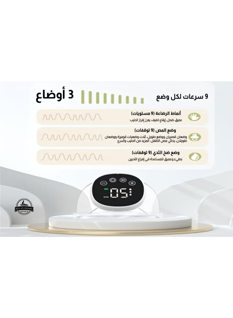 Relax Smart MomiEase Wearable Electric Breast Pump – Single Portable, Rechargeable, Quiet & Leak-Proof Design - Image 3