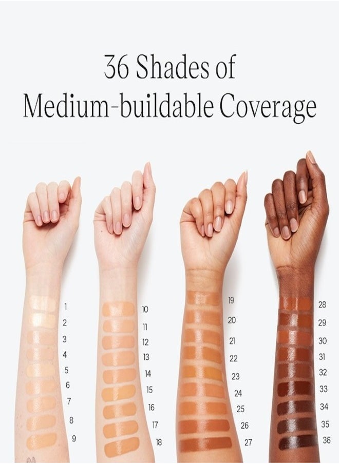 Saie - SAIE  Glowy Super Skin Tint Foundation with Hyaluronic Acid , 8 Light Warm Undertones 30ml - Lightweight, Hydrating Coverage - Image 1