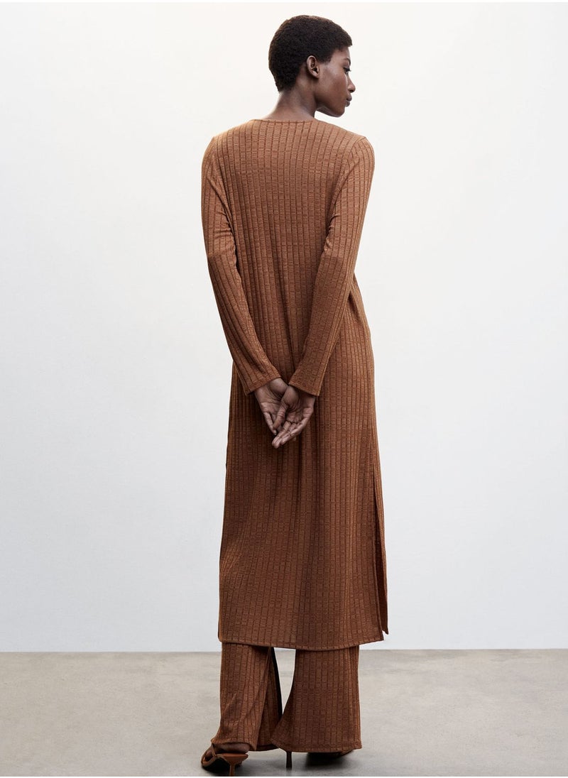 MANGO - Tie Detail Knitted Cardigan - Image 1