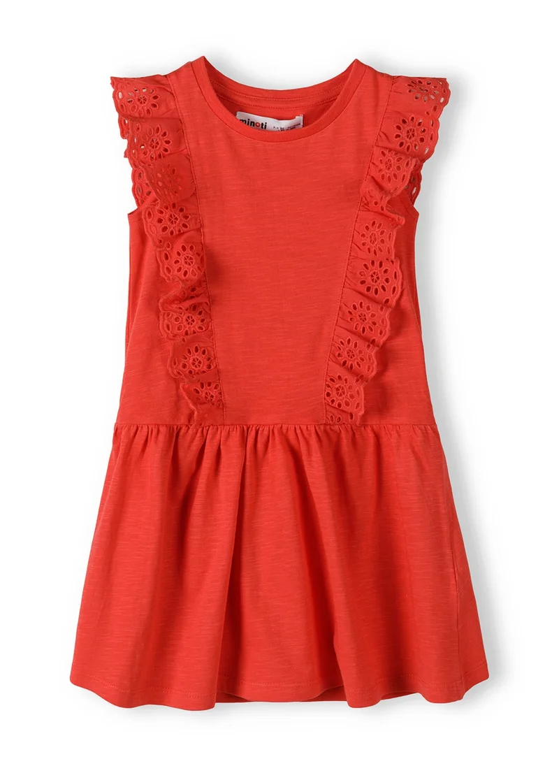 مينوتي Kids Girls Broderie Frill Dress