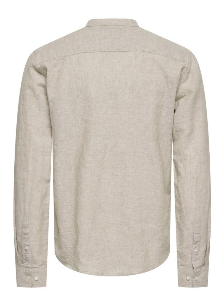 Only & Sons Men's Linen-Cotton Full Sleeve Shirt - Image 4