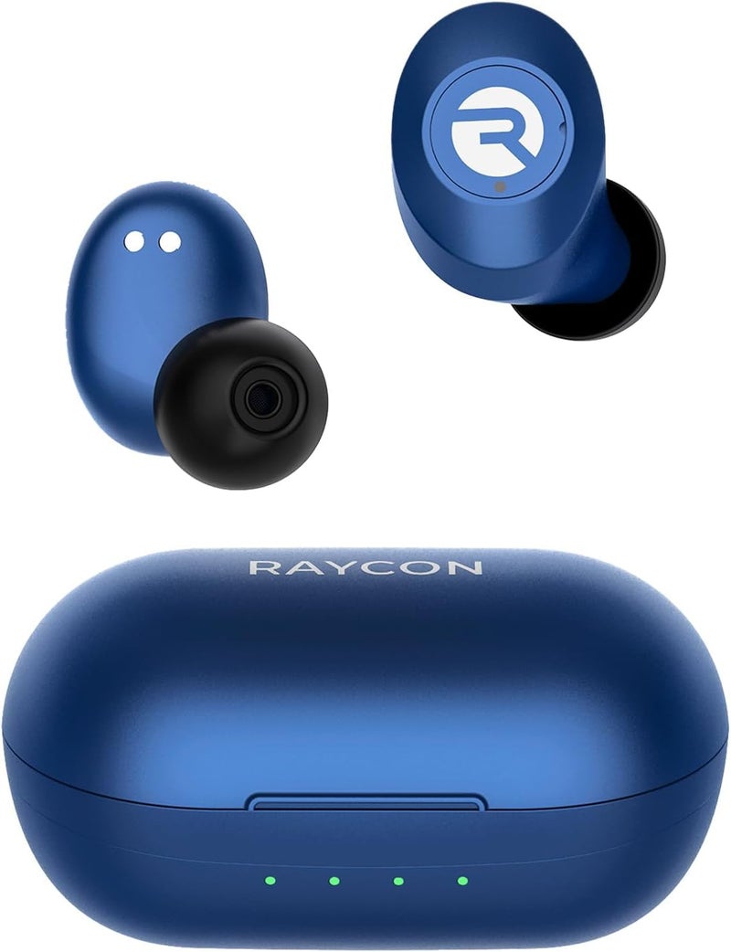 Raycon Everyday Earbuds Classic Bluetooth Wireless with Microphone - Stereo Sound, Active Noise Canceling, in-Ear Bluetooth Headset True Wireless Earbuds 32 Hours Playtime (Blue) - Image 1
