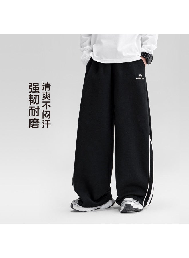 Zuoxi Boys' Sport Pants Kids Wide-leg Trousers Loose-fit Pants For Big Boys Spring/autumn 2025 New Stylish Long Pants - Image 4