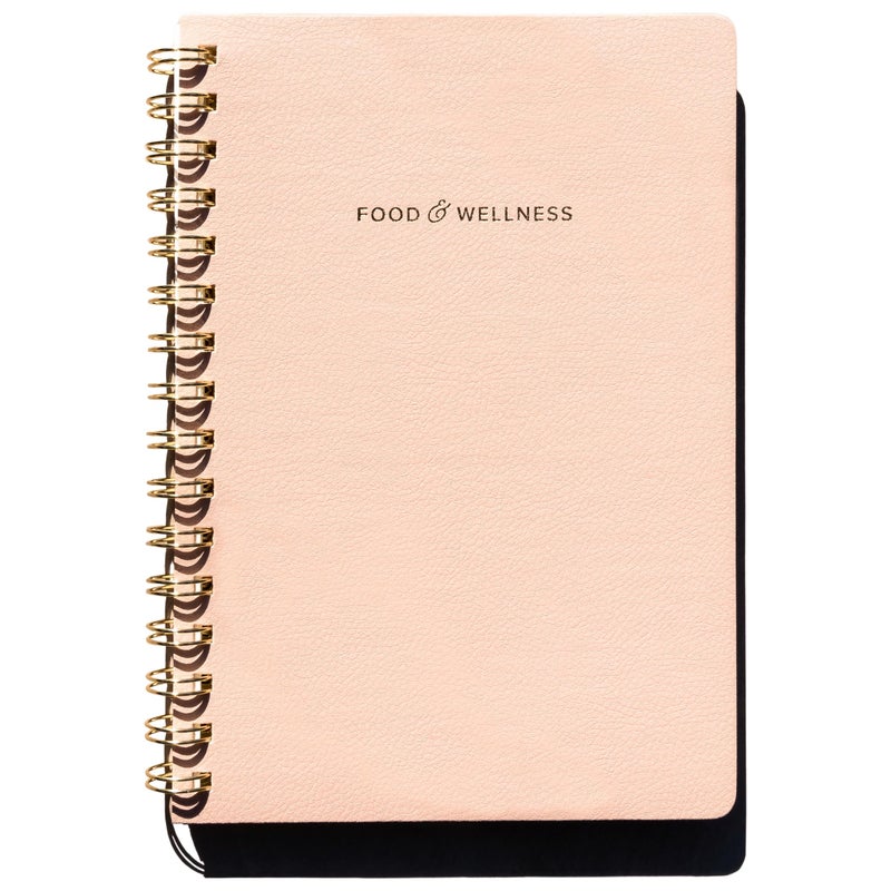 Kunitsa Co. Food and Exercise Journal for Women - Track Meals, Nutrition, and Weight Loss, 90 Days, Pink, 8.5 x 6 Inches