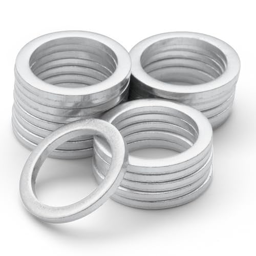 VOTEX - Made in USA - M18 18MM Oil Drain Plug Crush Washer Gasket Seal Ring for Honda/Acura and More - Oil/Coolant - Aluminum - 20 Pack - 94109-2000, 90471-PX4-000, ACWM18 - Image 1
