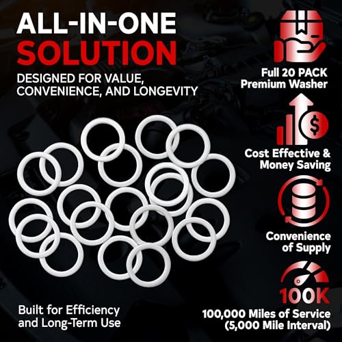 VOTEX - Made in USA - M18 18MM Oil Drain Plug Crush Washer Gasket Seal Ring for Honda/Acura and More - Oil/Coolant - Aluminum - 20 Pack - 94109-2000, 90471-PX4-000, ACWM18 - Image 5