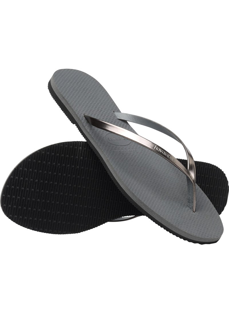 havaianas هافاياناس رمادي معدني فولاذي/جرافيت معدني  - Image 3