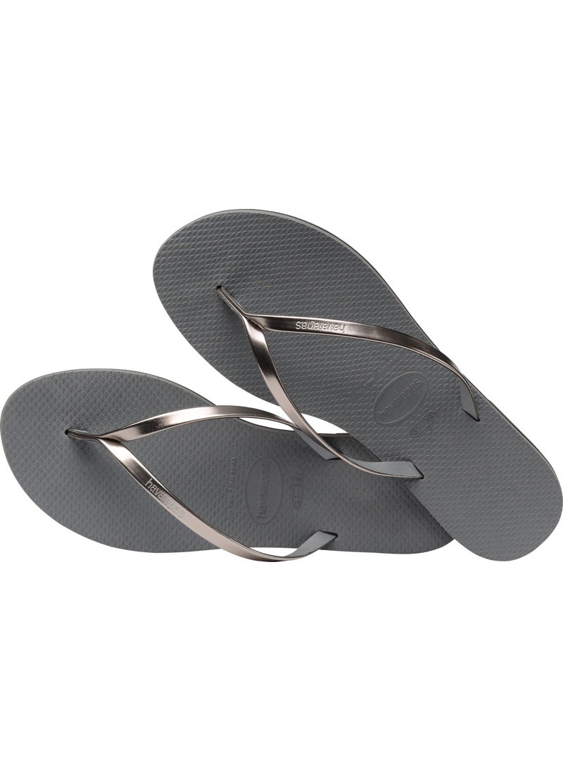 havaianas هافاياناس رمادي معدني فولاذي/جرافيت معدني  - Image 2