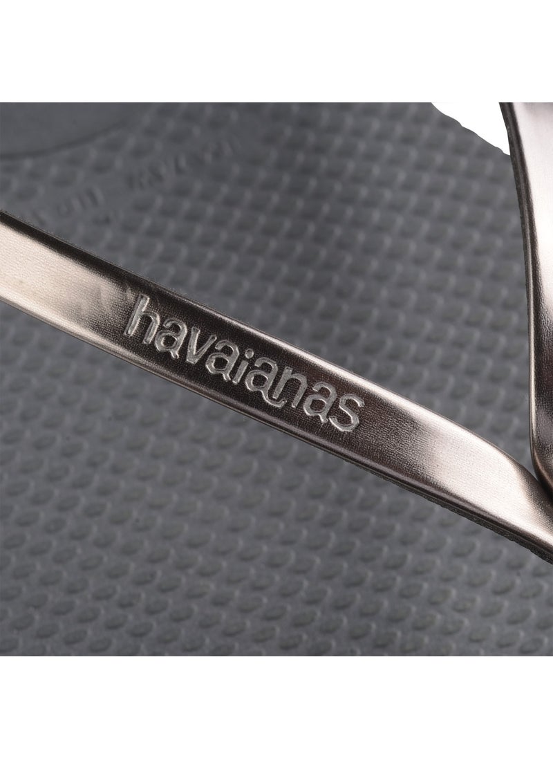 havaianas هافاياناس رمادي معدني فولاذي/جرافيت معدني  - Image 4