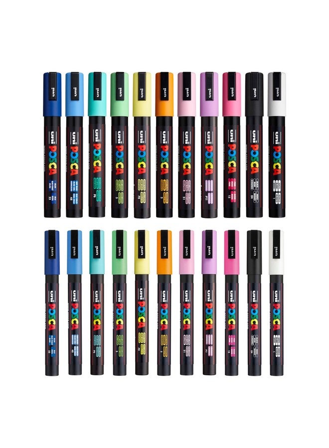 بوسكا مجموعة بوسكا هوليداي من ٢٢ قلم تلوين متنوع مع حقيبة حمل - مجموعة ٣M و٥M - Image 2