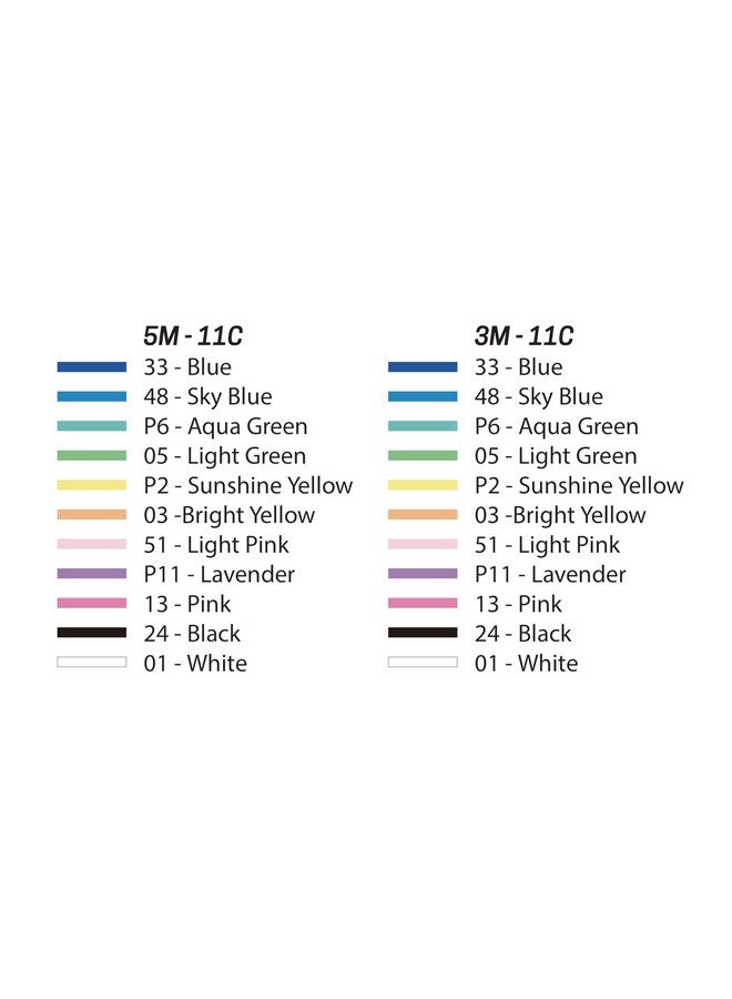 بوسكا مجموعة بوسكا هوليداي من ٢٢ قلم تلوين متنوع مع حقيبة حمل - مجموعة ٣M و٥M - Image 3