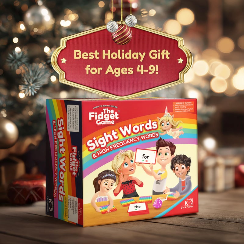 THE FIDGET GAME Sight Words - Reading Flashcards and Pop Fidget Toys for Kids K to Second Grade - Learning Activities and Games for High-Frequency Dolch Sight Words - Includes Mats and Dice - Image 2