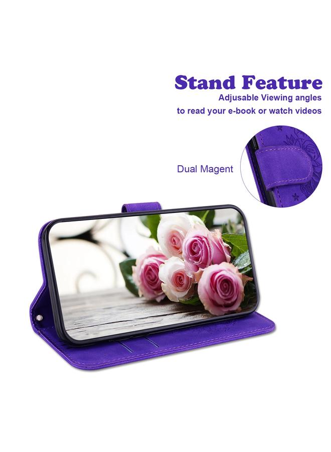 S-TOP Case For OPPO Find X3 Neo / Reno5 Pro+ 5G Butterfly Rose Embossed Leather Phone Case - Image 5