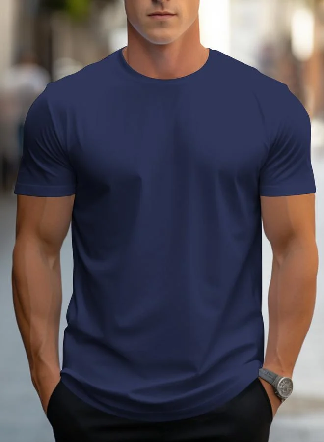 Take Two men's solid round neck short sleeve t-shirt
