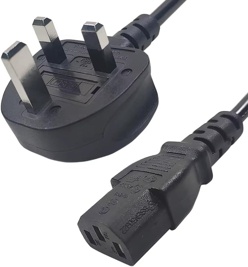 MELFI British Standard Extra Heavy Duty Power Cable Type G Plug to IEC C13, 2 Meter - Image 5