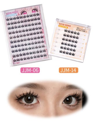 Self Adhesive Eyelashes Reusable Clusters Lash 14-16mm, No Glue Needed Lash Segmented False Eyelashes - view 2