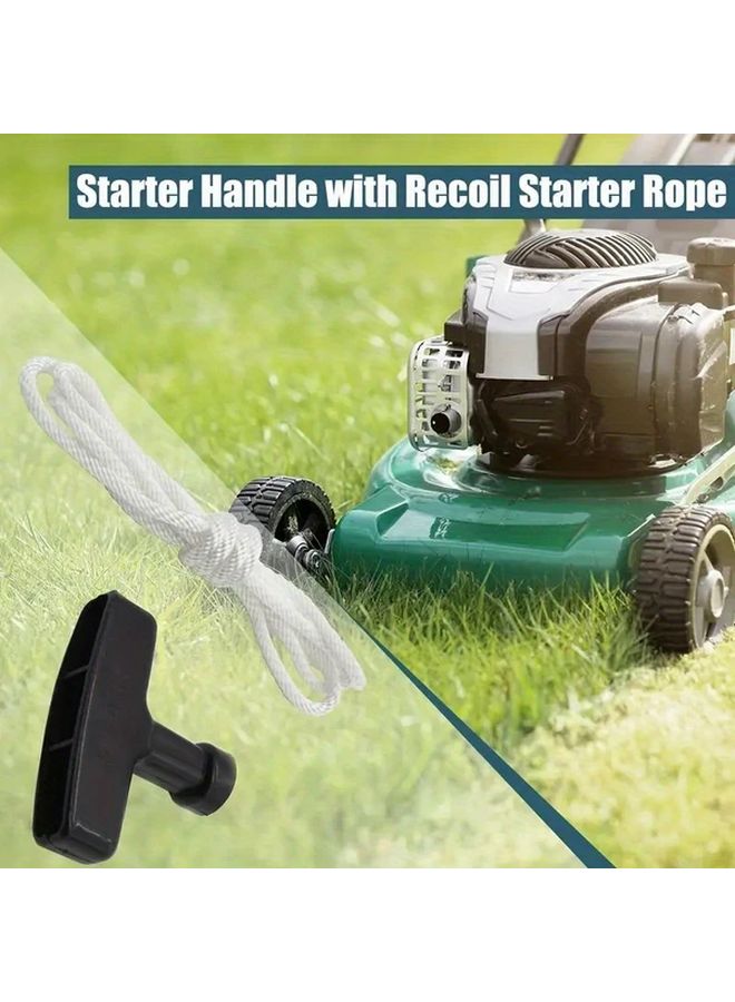 Lawn Mower Starter Pull String Handle 4pcs Universal Garden Machinery Parts Black Durable Plastic For Indoor Outdoor Garden Tools - Image 4