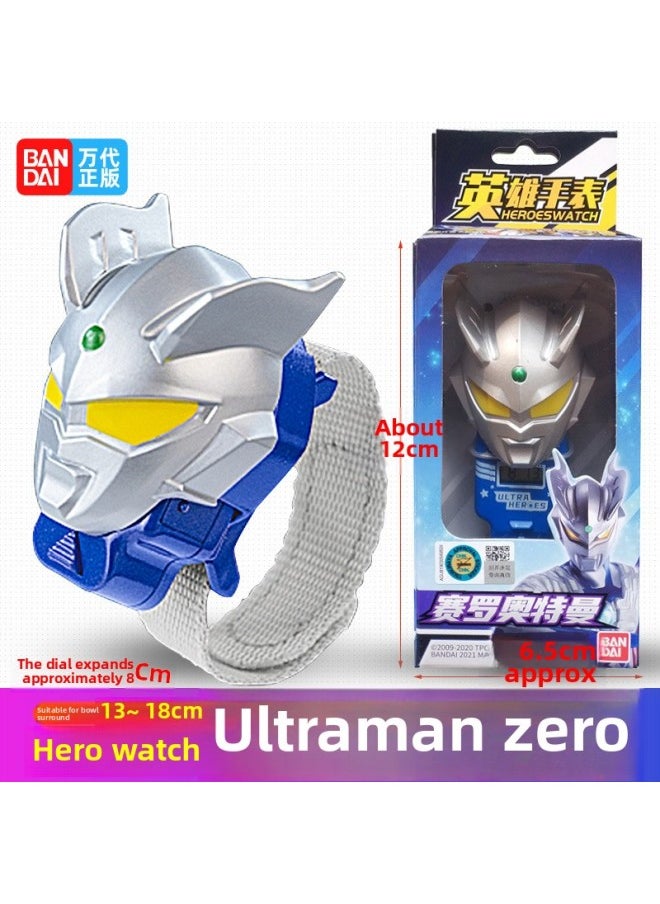 Generic - Bandai Ultraman Hero Watch Cartoon Electronic Watch Cerozeta Rosso Bruteraga Children's Toys-Specifications:22713 Zeta Altman Hero Watch - Image 1