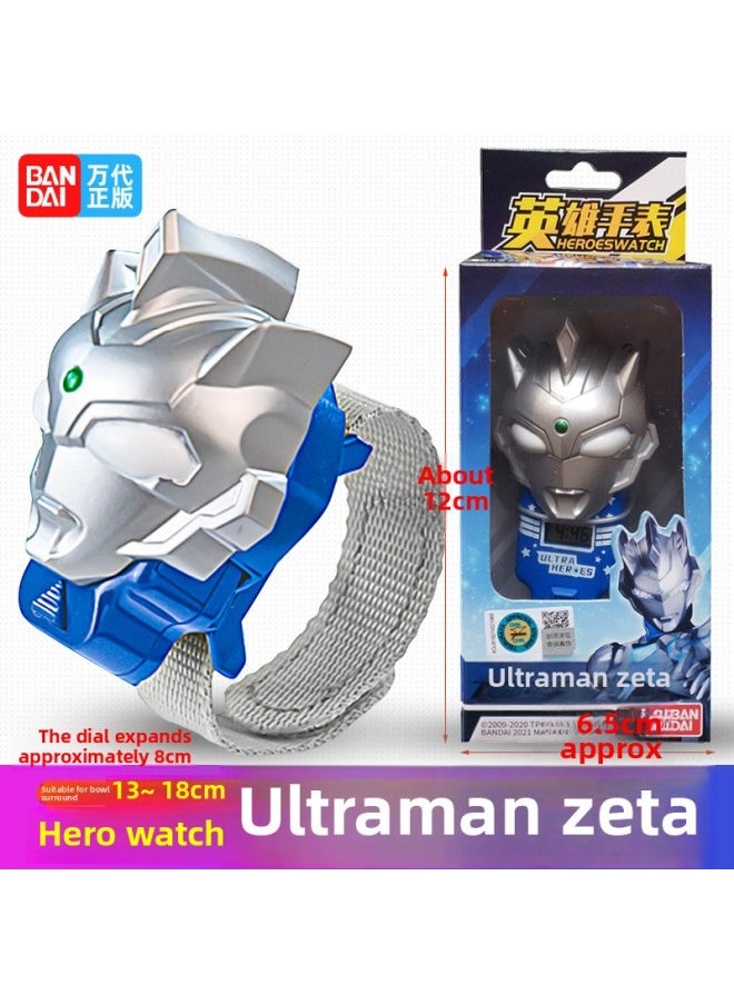 Generic - Bandai Ultraman Hero Watch Cartoon Electronic Watch Cerozeta Rosso Bruteraga Children's Toys-Specifications:22713 Zeta Altman Hero Watch - Image 1