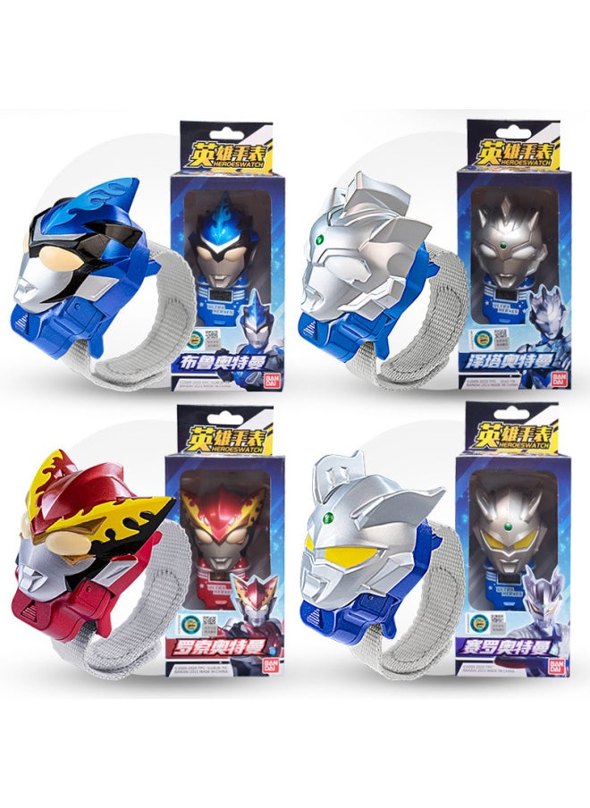 Generic - Bandai Ultraman Hero Watch Cartoon Electronic Watch Cerozeta Rosso Bruteraga Children's Toys-Specifications:22713 Zeta Altman Hero Watch - Image 1