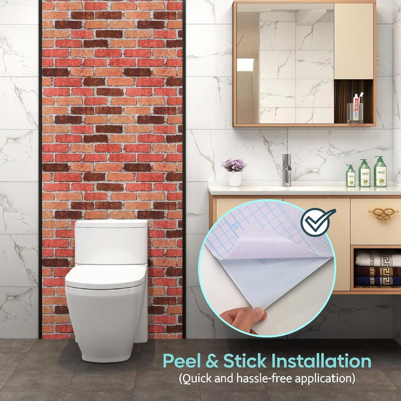 Kuber Industries 5Mtr PVC Waterproof Self Adhesive Wallpaper for Wall, Bedroom & Living Room | Interior and Exterior Wallpaper for Almirah | Number WP-4 - Image 4