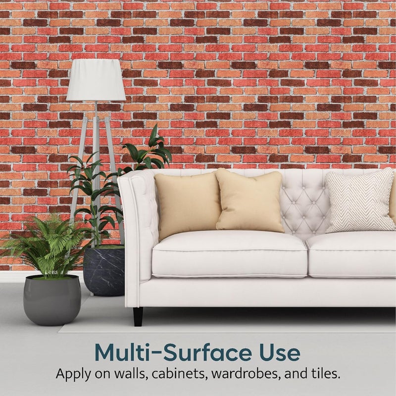 Kuber Industries 5Mtr PVC Waterproof Self Adhesive Wallpaper for Wall, Bedroom & Living Room | Interior and Exterior Wallpaper for Almirah | Number WP-4 - Image 5