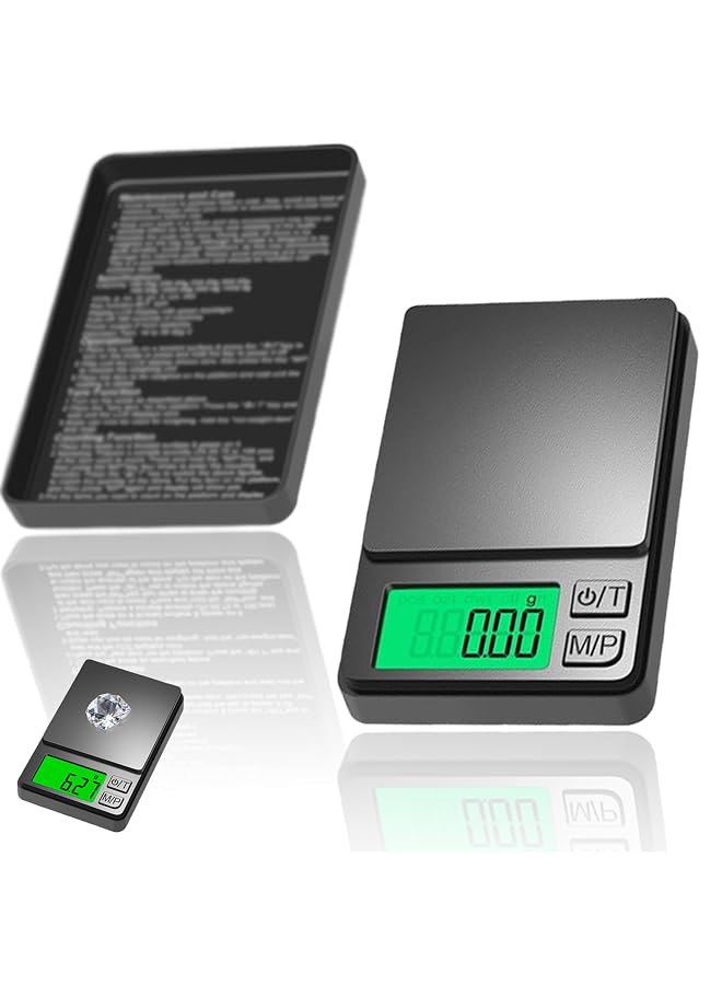 S-TOP Digital Pocket Scale 1000 g x 0.01 g, Mini Kitchen Scale for Jewelry, Gold, Coffee, Travel Food Weighing - Image 1